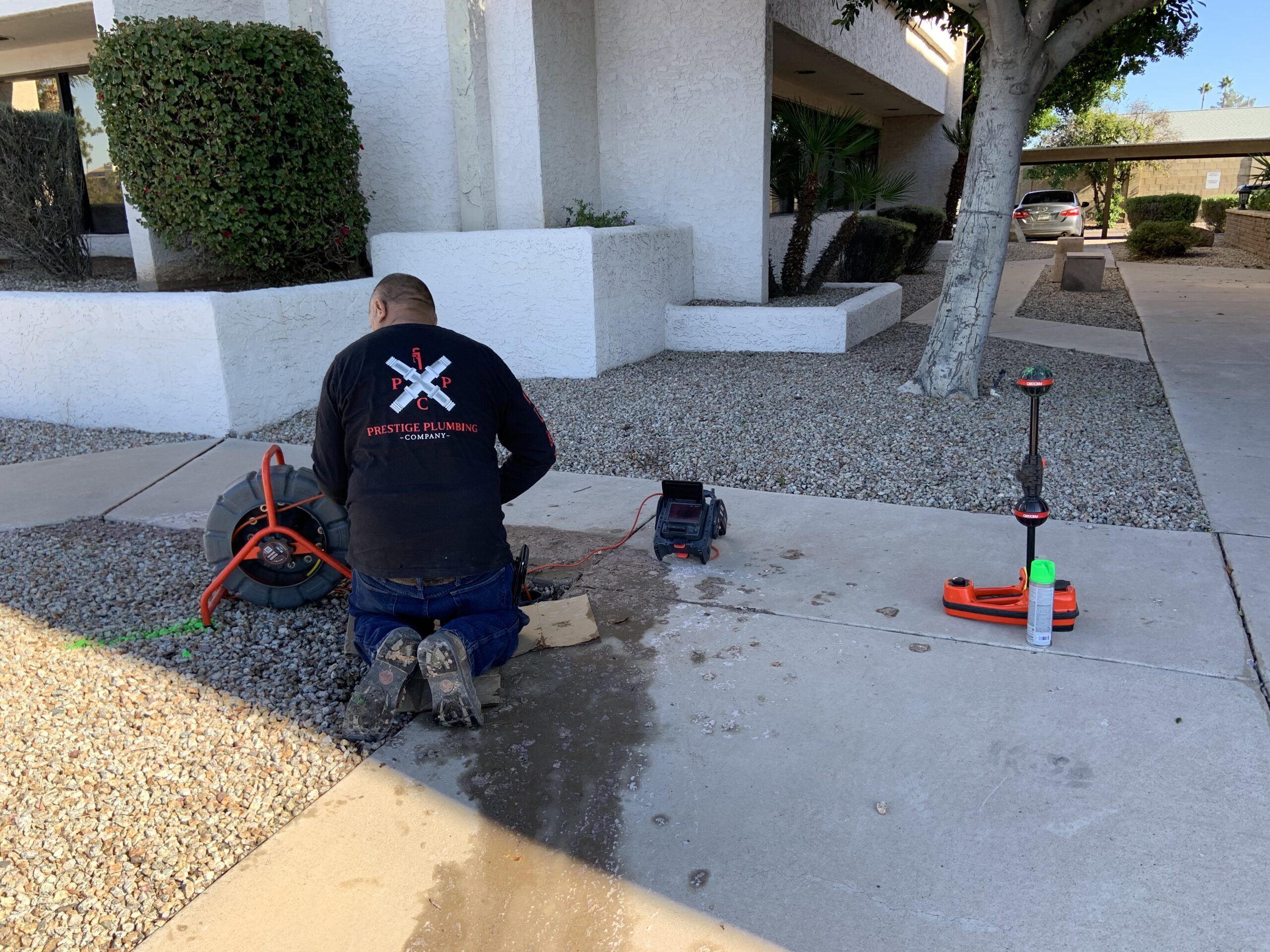 Prestige Plumbing commercial jobsite
